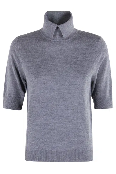 Herskind Perry Knit Blouse In Purple