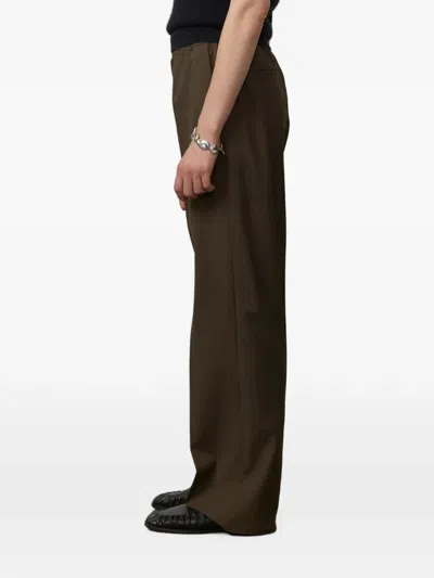 Herskind Pinky Wide-leg Trousers In Brown