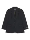 Herskind Pinstripe Single-breasted Blazer In Black