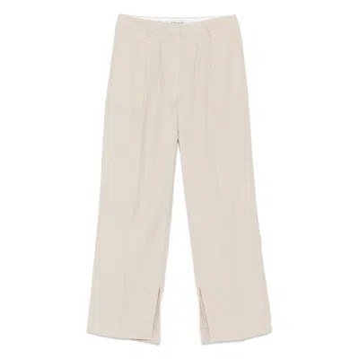Herskind Pleat-detailed Trousers In Neutral