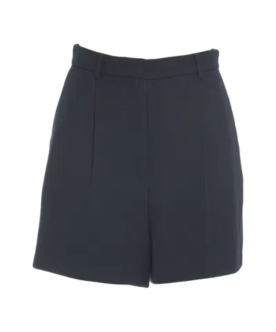 Herskind Pleated Bermuda Shorts In Blue