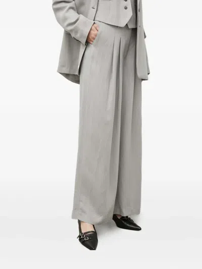 Herskind Pleated Palazzo Pants In Gray
