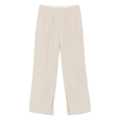 Herskind Pleat-detailed Trousers In Beige