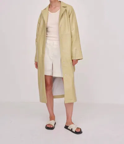Herskind Puch Coat In Banana In Yellow