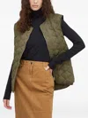 Herskind Quilted Zip-fastening Gilet In Green