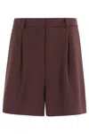 Herskind Pleated Tailored Shorts In Red