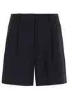 Herskind Pleated Tailored Shorts In Blue