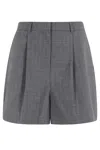 Herskind Reggy Shorts In Light Grey Pinstripe