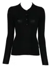 Herskind Ribbed Buttoned Cardigan In Black