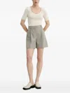 Herskind Ribbed Buttoned Top In White