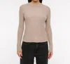 Herskind Ribbed Slim Crew Sweater In Champagne