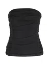 Herskind Ringo Ruched Strapless Top In Black