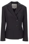 Herskind Sailor Wool Fitted Blazer In Black