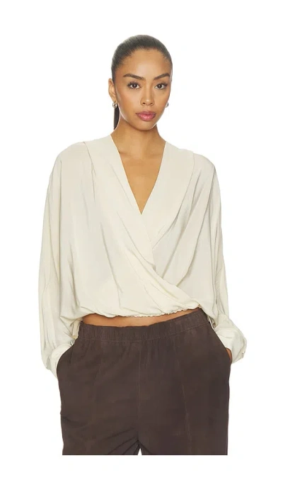 Herskind Sisi Silk Hooded Blouse In White