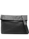 Herskind Flap Leather Shoulder Bag In Black