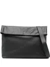 Herskind Flap Leather Shoulder Bag In Black