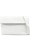 Herskind Foldover Leather Shoulder Bag In White