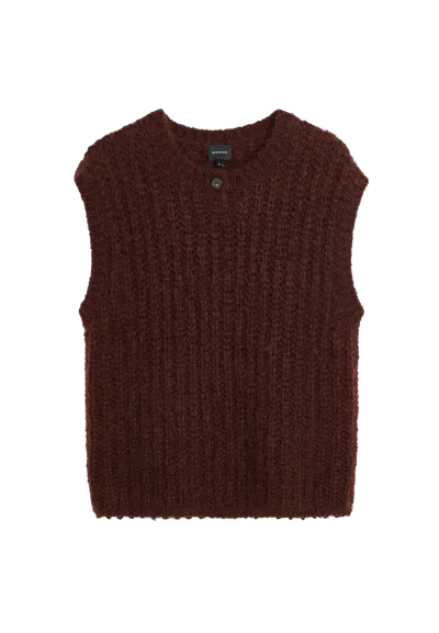 Herskind Sonny Knit Top In Brown