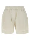 Herskind Striped Cotton Shorts In Neutral