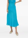 Herskind Textured Midi Skirt In Blue