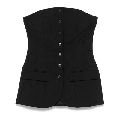 Herskind Jacqui Corsage Top In Grey