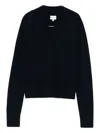 Herskind V-neck Ribbed Sweater In Black