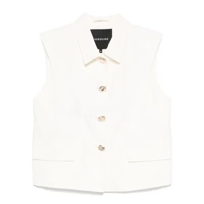 Herskind Dented-buttons Waistcoat In Beige