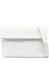 Herskind Foldover Leather Shoulder Bag In White