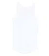 Herskind White Solid Round Neck Top In White