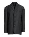 Herskind Woman Blazer Black Size 6 Recycled Polyester, Virgin Wool, Cotton In Black