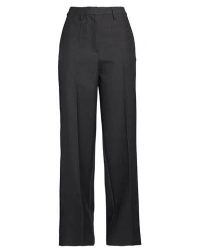 Herskind Woman Pants Charcoal Size 6 Virgin Wool In Black