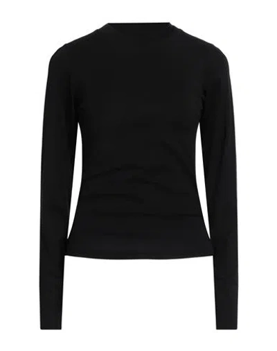 Herskind Woman T-shirt Black Size M Organic Cotton, Elastane