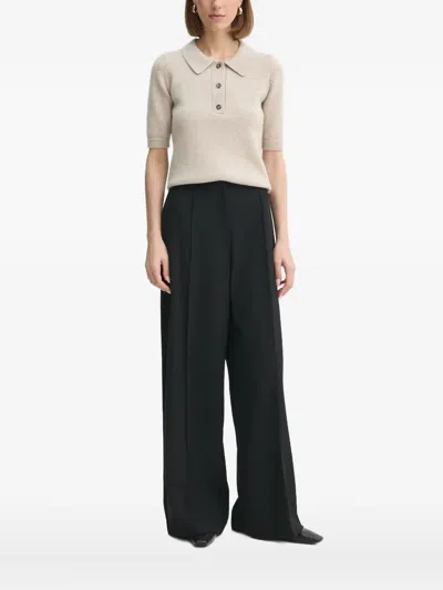 Herskind Wool Blend Knitted Top In Neutral