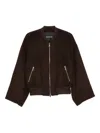 Herskind Wool Bomber Jacket In Brown