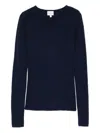 Herskind Merino Wool Crewneck Sweater Long Sleeves In Blue