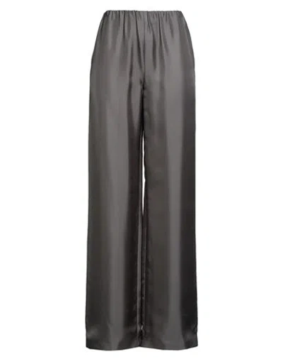 Herth Woman Pants Grey Size Xl Silk