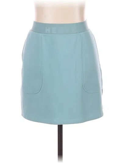 Pre-owned Herve By Herve Leger Casual Skirt In Blue