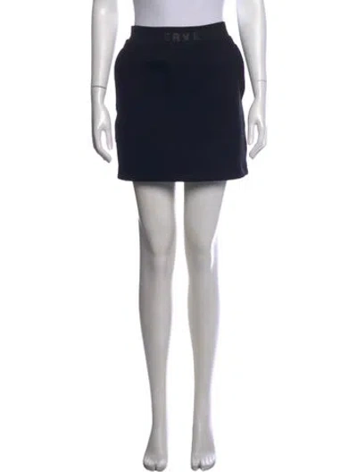 Pre-owned Herve By Herve Leger Mini Skirt In Black
