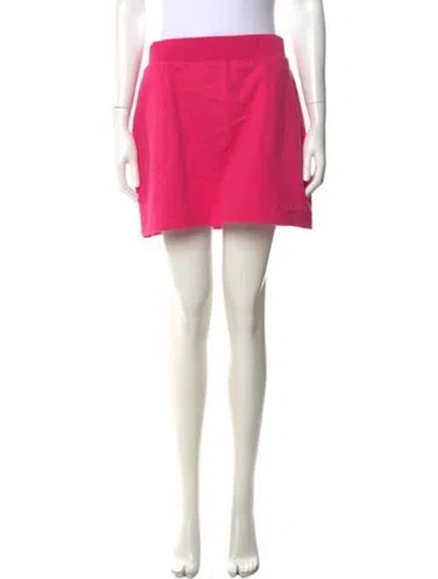 Pre-owned Herve By Herve Leger Mini Skirt In Pink