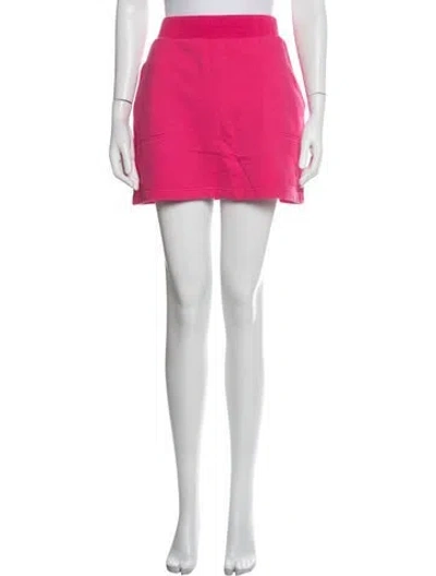 Pre-owned Herve By Herve Leger Mini Skirt In Pink