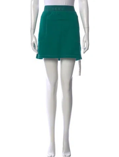 Pre-owned Herve By Herve Leger Mini Skirt W/ Tags In Green