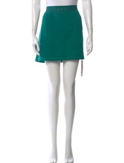 Pre-owned Herve By Herve Leger Mini Skirt W/ Tags In Green