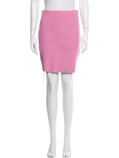 Pre-owned Herve By Herve Leger Mini Skirt W/ Tags In Pink