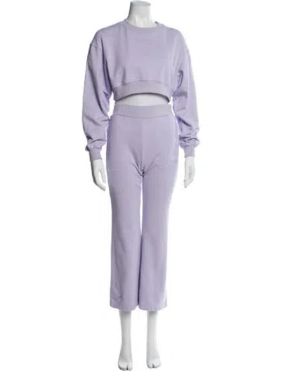 Pre-owned Herve By Herve Leger Pant Set In Purple