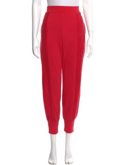 Pre-owned Herve By Herve Leger Skinny Leg Pants In Red