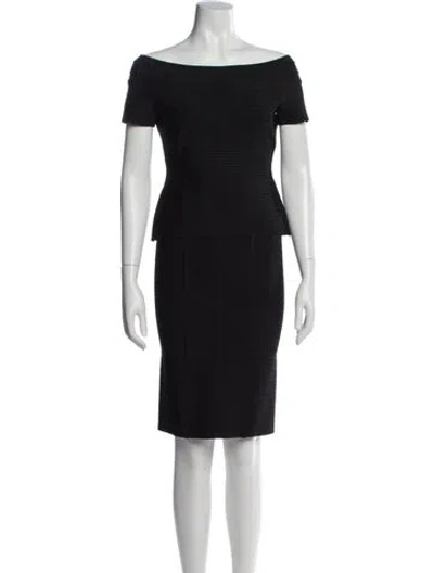 Pre-owned Herve By Herve Leger Skirt Set In Black