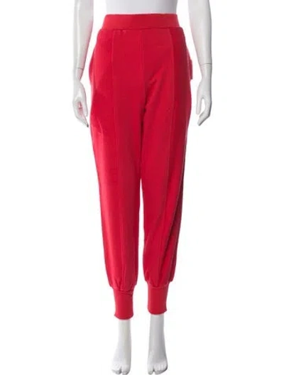 Pre-owned Herve By Herve Leger Straight Leg Pants W/ Tags In Red