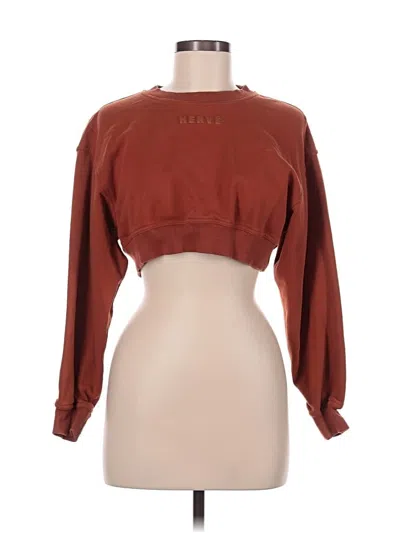 Pre-owned Herve By Herve Leger Sweatshirt In Orange