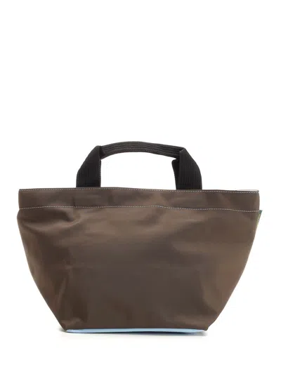 Herve Chapelier 1027n Handbags Brown