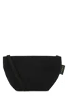 Herve Chapelier Black Canvas Crossbody Bag In Black